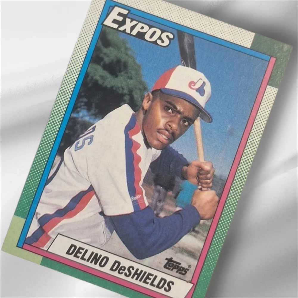 Topps Delino DESHIELDS Expos Baseball Trading Card